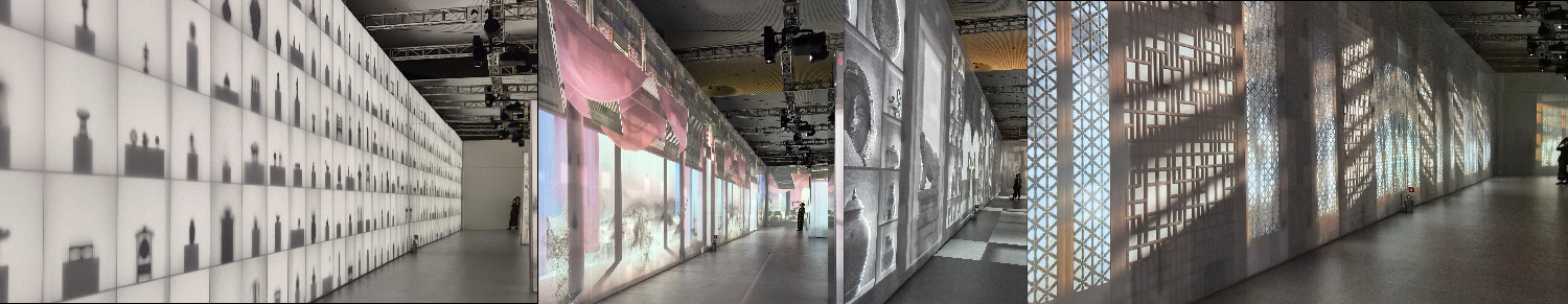 DDP Exhibition – Media Art Fall 2025.흥미로운 전시는 헤리티지 : 더 퓨처 판타지 HERITAGE 국가유산진흥원에서 기획한 전시회.벽면을 비추고 있는 미디어. 
I made a reservation in advance and went. The most interesting exhibition was Heritage: The Future Fantasy, an exhibition planned by the National Heritage Promotion Agency. Media that illuminates the wall.
