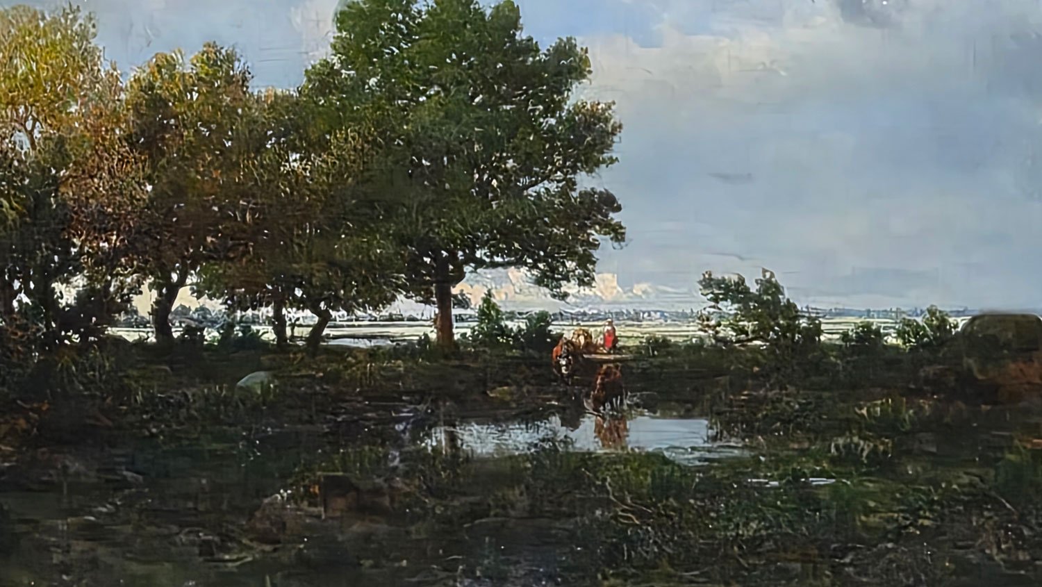 테오도르 루소 - 연못. Théodore Rousseau - The Pond
1855