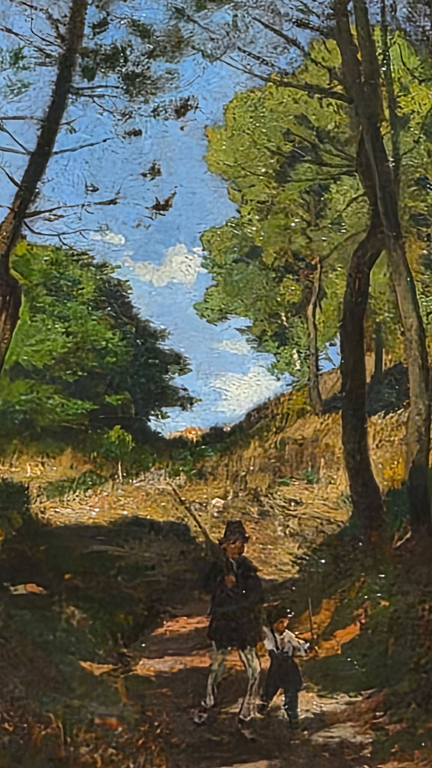 앙리 조제프 아르피니 - 마를로트 인근 레 트렘블로의 전나무. Henri-Joseph Harpignies - Fir Trees in Les Trembleaux, near Marlotte
1854