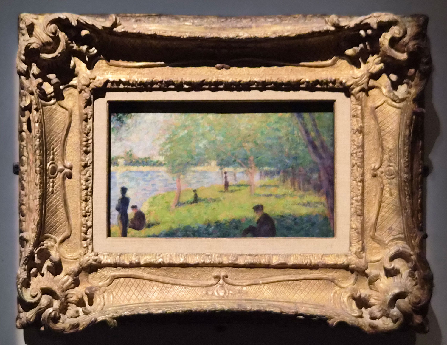 조르주 쇠라 - 그랑드자트섬의 일요일 오후를 위한 습작. Georges Pierre Seurat - Study for A Sunday on La Grande Jatte 
1884