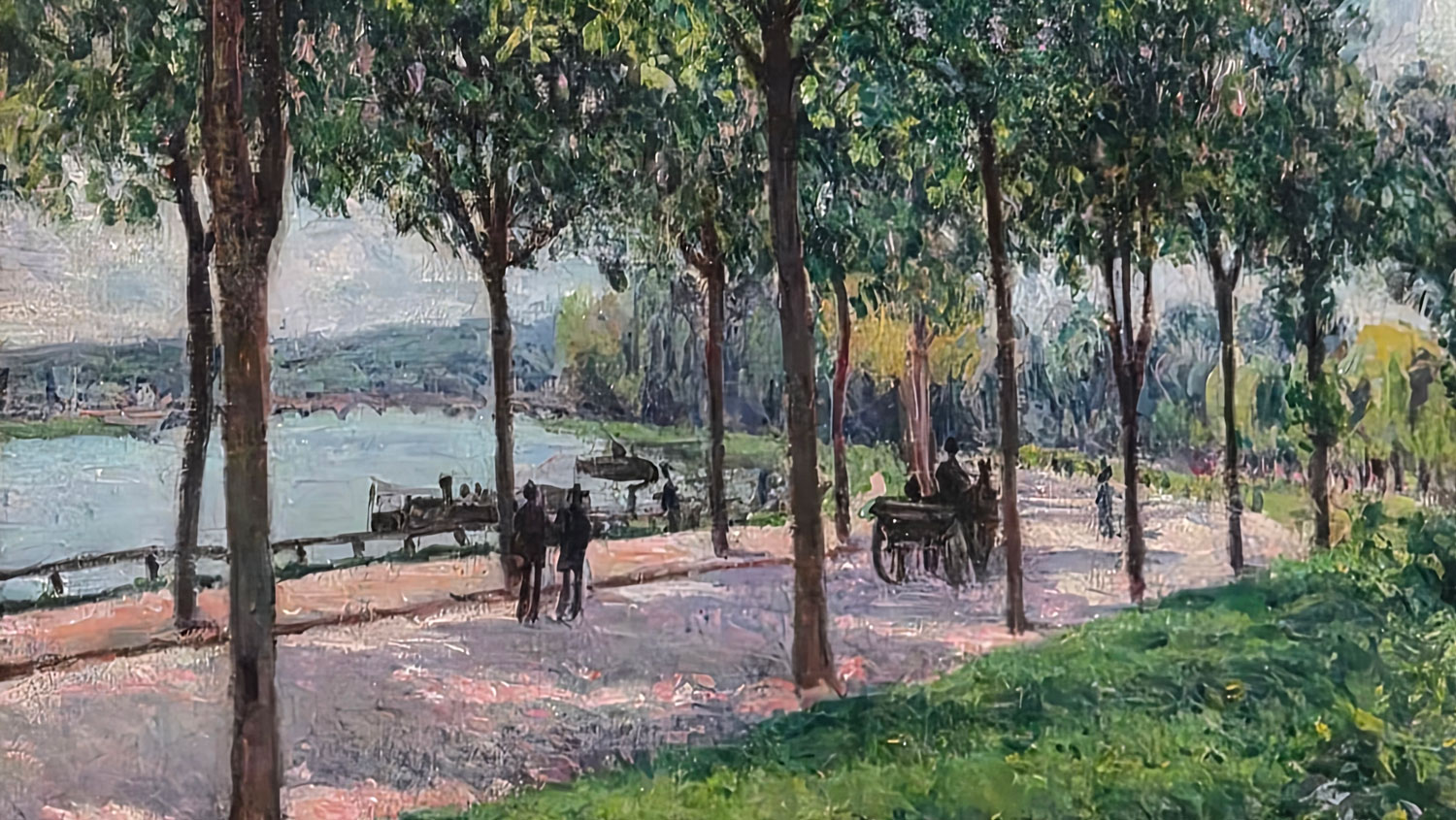알프레드 시슬레 - 밤나무 길. Alfred Sisley - Allée of Chestnut Trees 1878