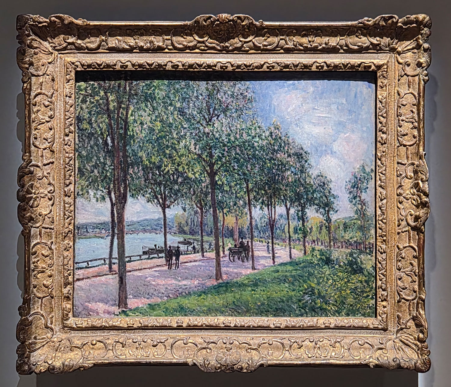 알프레드 시슬레 - 밤나무 길. Alfred Sisley - Allée of Chestnut Trees 1878