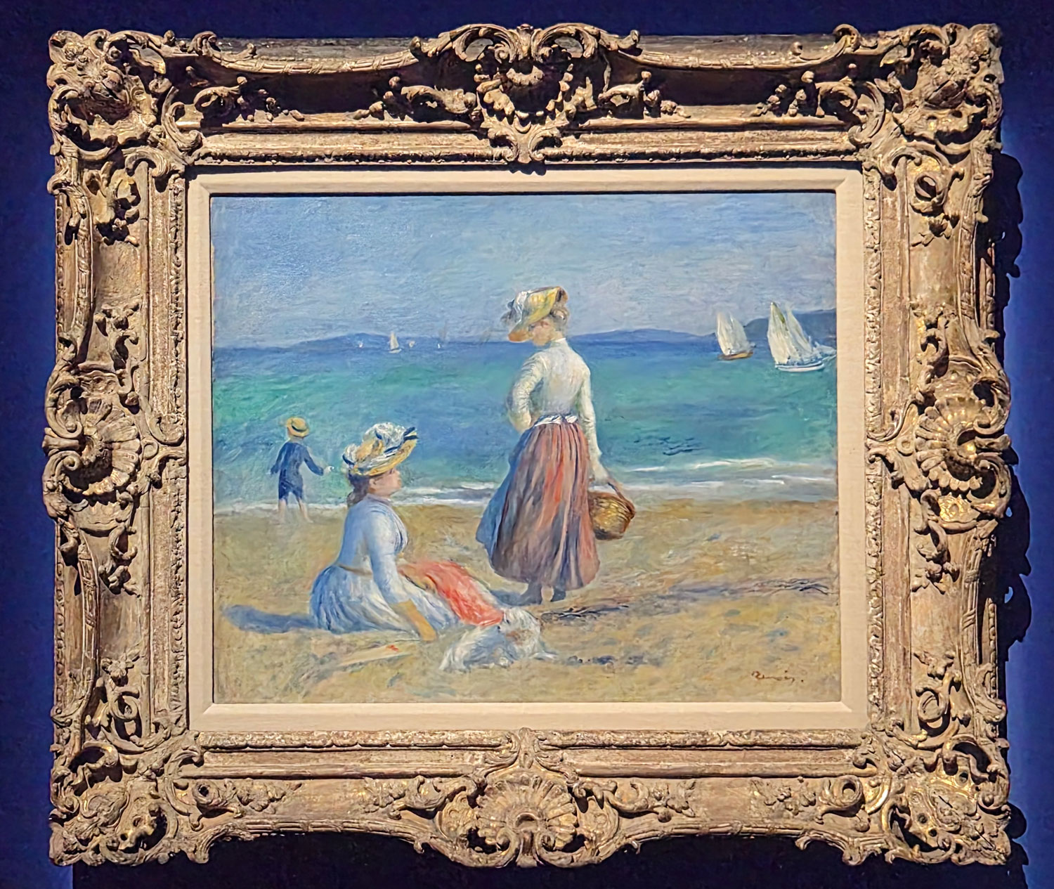 피에르 오귀스트 르누아르 - 해변의 사람들. Pierre-Auguste Renoir - Figures on the Beach 
1890 