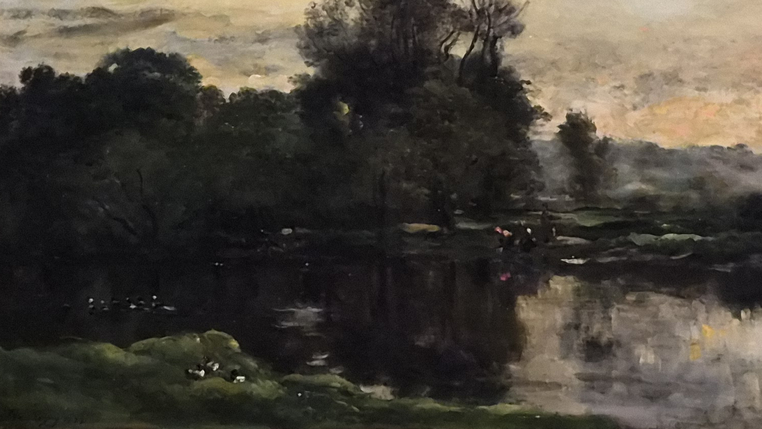 샤를 프랑수아 도비니 - 오리가 있는 풍경. Charles-François Daubigny - Landscape with Ducks 1872