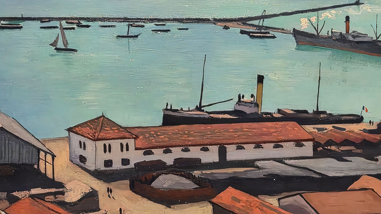 알베르 마르케 - 햇빛을 받는 알제리의 부지 항구. Albert Marquet - The Port de Bougie, Algeria, in Sunlight
1925