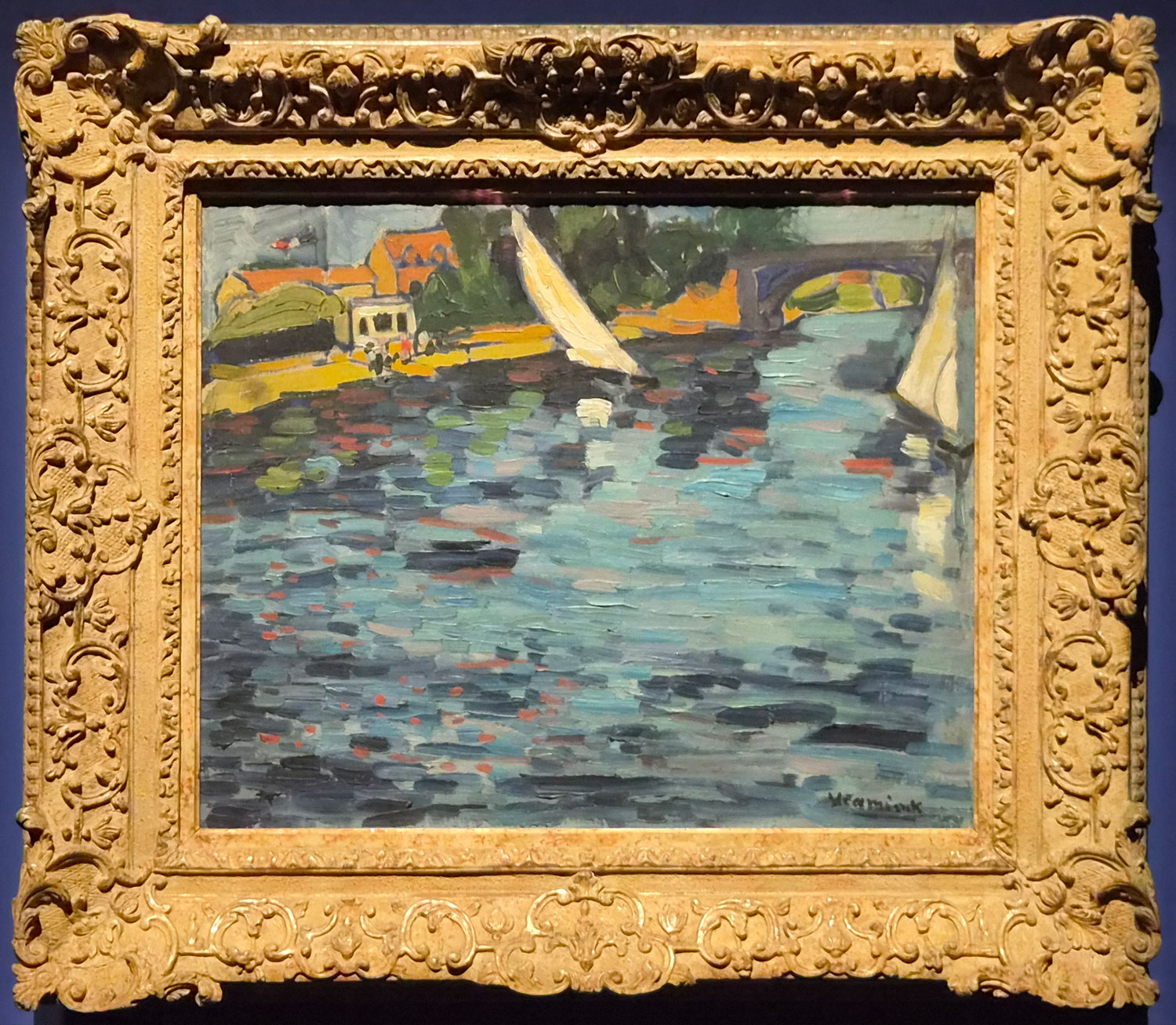 모리스 드 블라맹크 - 샤투의 돛배. Maurice de Vlaminck - Sails at Chatou
1906