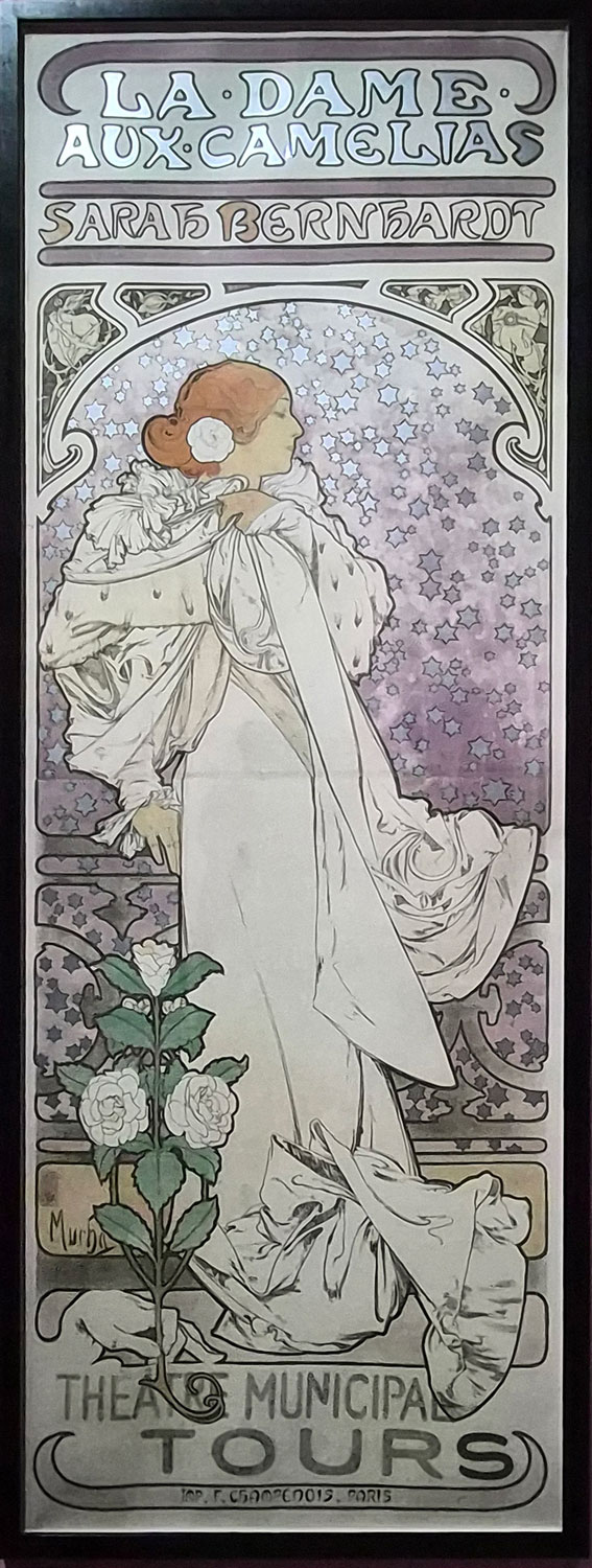 메데이아(Médée) 포스터 1898 사라 베르나르가 주연을 맡은 동명의 비극을 홍보하기 위한 포스터. A poster promoting the eponymous tragedy starring Sarah Bernhardt.