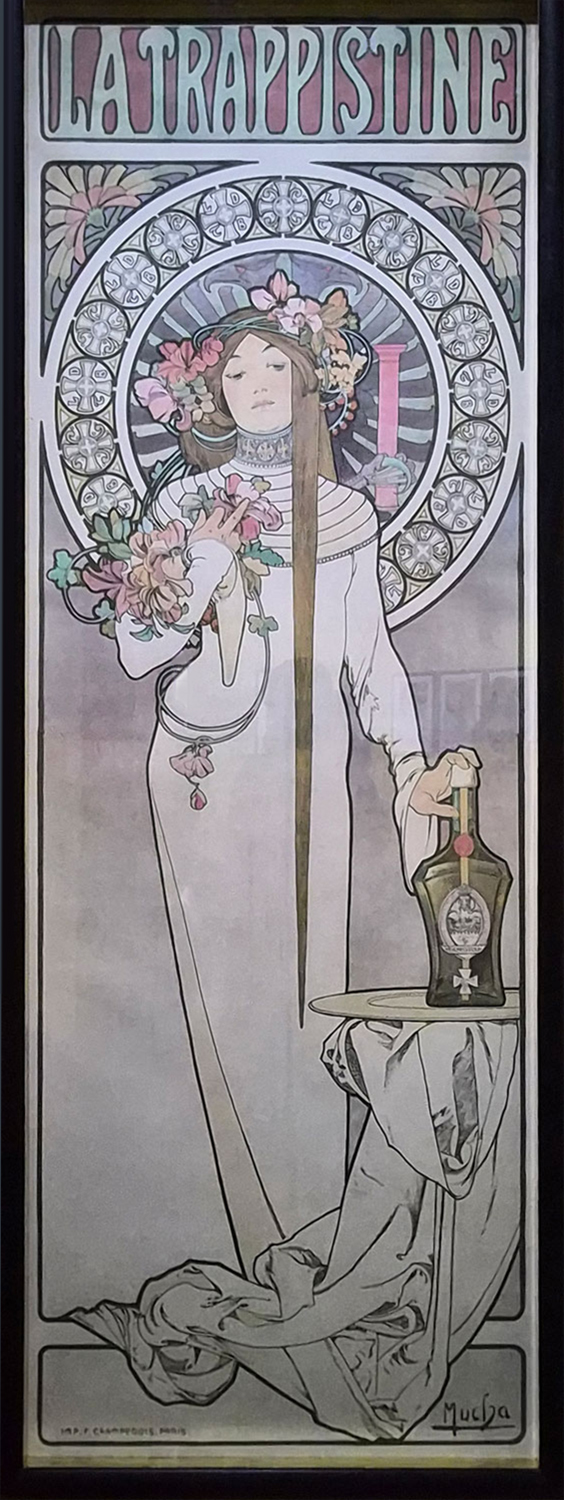 장미(The Rose)1898. 무하의 '꽃' 연작 중 하나로, 꽃의 특징을 아름다운 여성의 모습으로 의인화하여 표현한 작품.
One of Mucha's 'The Flowers' series, this work personifies the characteristics of flowers in the form of beautiful women.